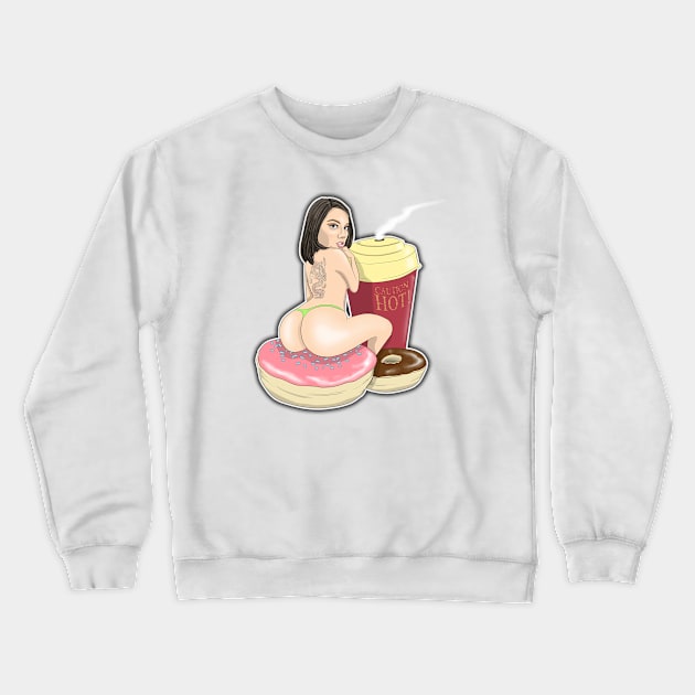 k k rose Crewneck Sweatshirt by bobgoodallart